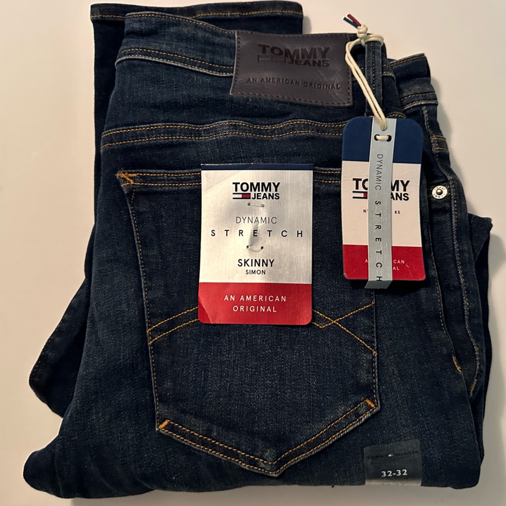 New men’s Tommy Hilfiger jeans dynamic stretch skinny Simon size 32 x 32